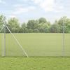 VidaXL Welded Wire Fence with 7 Posts 1.6x10 M Galvanized Steel 3351587