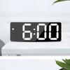 Led Digital Alarm Clock Led Night Mode Control Watches Table Decorations Chargeable Snooze Electronic Voice Music Home Wall Desk