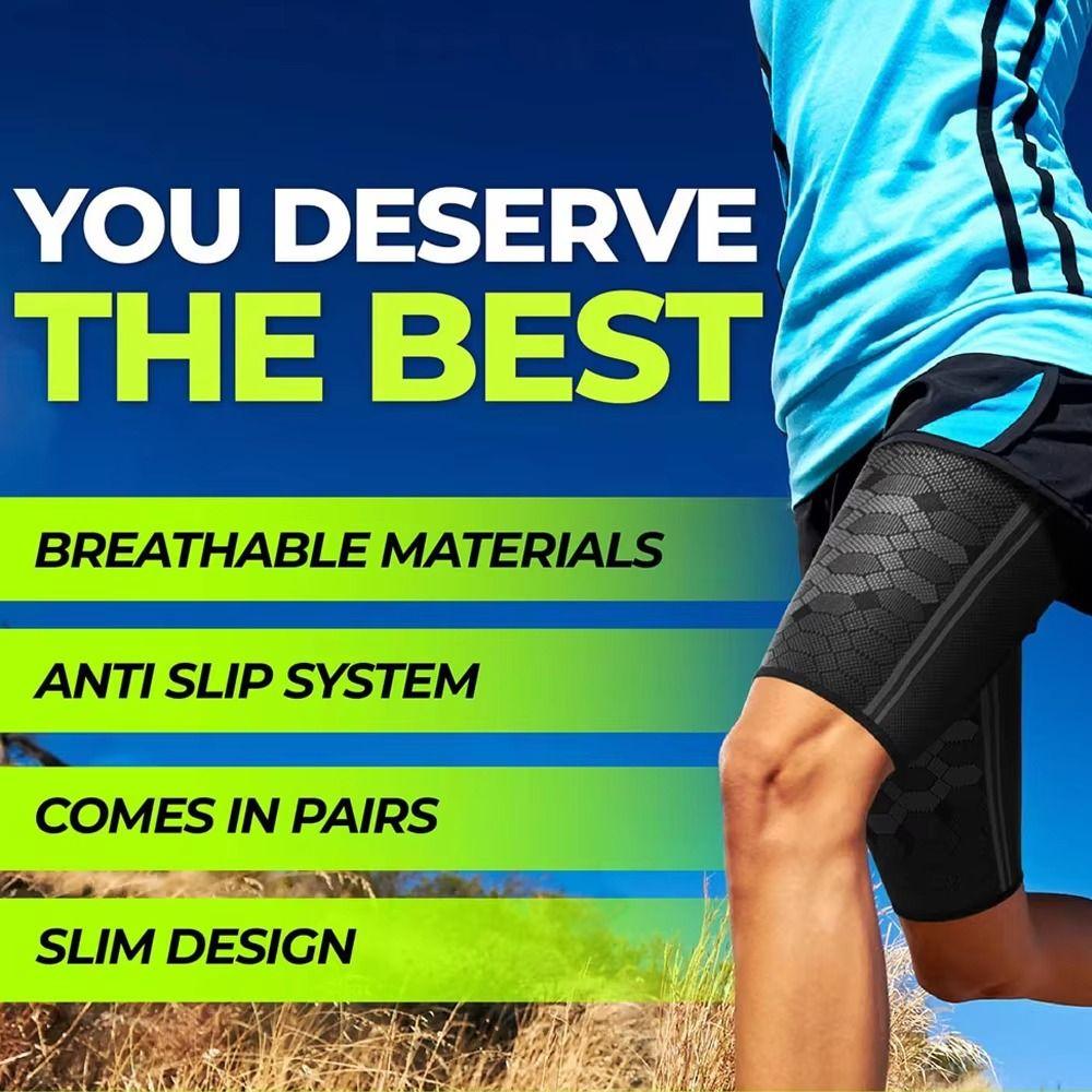 Joint Protection Sports Thigh Protector Hamstring Support Thigh Leg Brace  Running Football