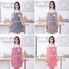 Cute Cartoon Rabbit Kitchen Apron for Men Women Pink White