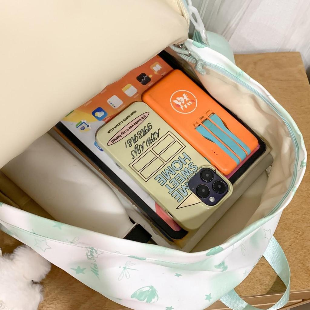 New schoolbag, high-aesthetic Japanese-style Instagram-worthy fresh sweet cute butterfly backpack, lightweight backpack for middle and high school