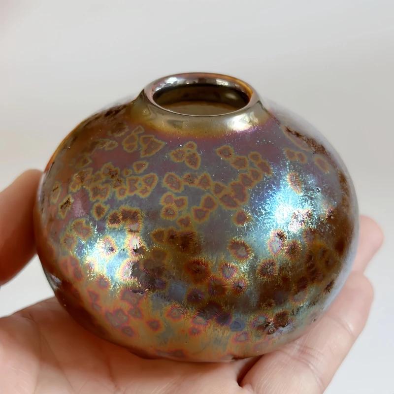 Metal Glaze DIY Pottery Handicrafts Coloring Glaze 350ml/ Bottle Medium Temperature Firing Ceramic Crystallization Kiln Changing
