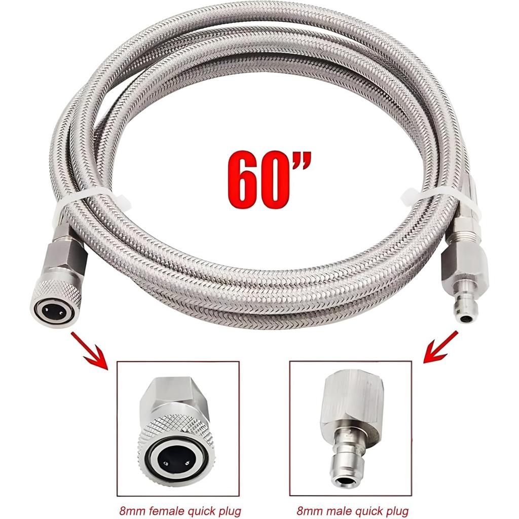 CO2 Soda Hose Adapter Set Versatile CO2 Soda Hose CGA320 External Adapter Simple Installation for Home & Outdoor Use