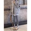 Chic French-Inspired Layered Skirt-Style Women's T-Shirt - Slimming Early Spring Wear