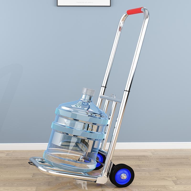 Carrinho de Mão Dobrável: Carrinho de Bagagem Portátil e com Suporte de Carga para Compras e Mercearia