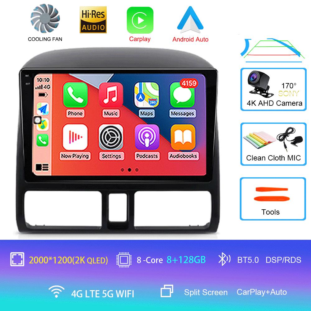 Android 14 Carplay Car Radio For Honda CRV CR-V 2001 - 2006 Multimedia Player GPS Navigation Head Unit 2din Stereo WIFI+4G