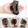 4 Inch Big Hair Claw Clips 6 Pcs for Thick Hair Square Hair Clips for Women Rectangle Nonslip Acrylic Banana Jaw