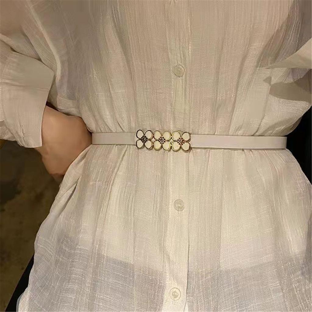 Elegant PU Leather Waistband Slim Waist Belt Girdle with Chic Buckle Design for Women In Multiple Color and Types