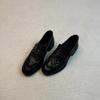 Sheepskin Version~ Versatile Commuter Leather, Light Mouth, Round Head, Thick Heel, Casual One-pedal Small Leather Shoes, Women's Single Shoes