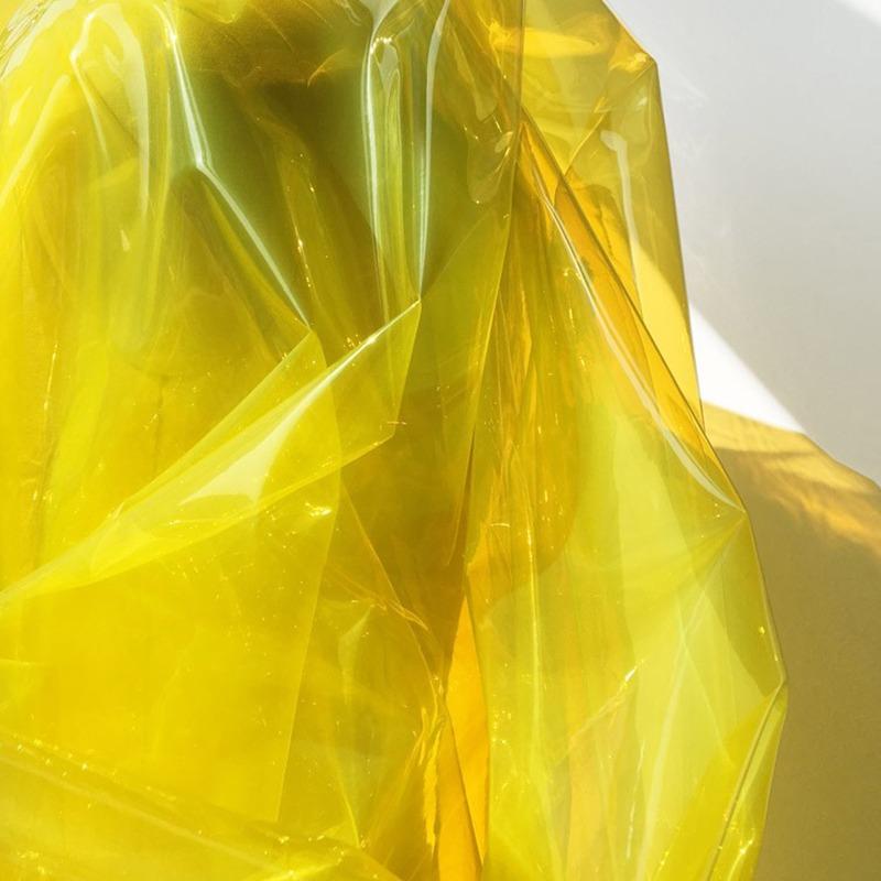 50x137cm Semi-transparent TPU Fabric Matte Waterproof Film Designer Fabric for DIY Sewing Dress Clothes Raincoat Bag Decor