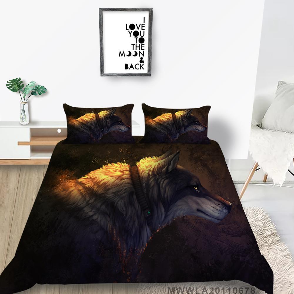 

Комплект пододеяльников с наволочкой Wolf Home Textiles Креативный комплект постельного белья класса люкс Роскошные пододеяльники EU Single 135x200cm