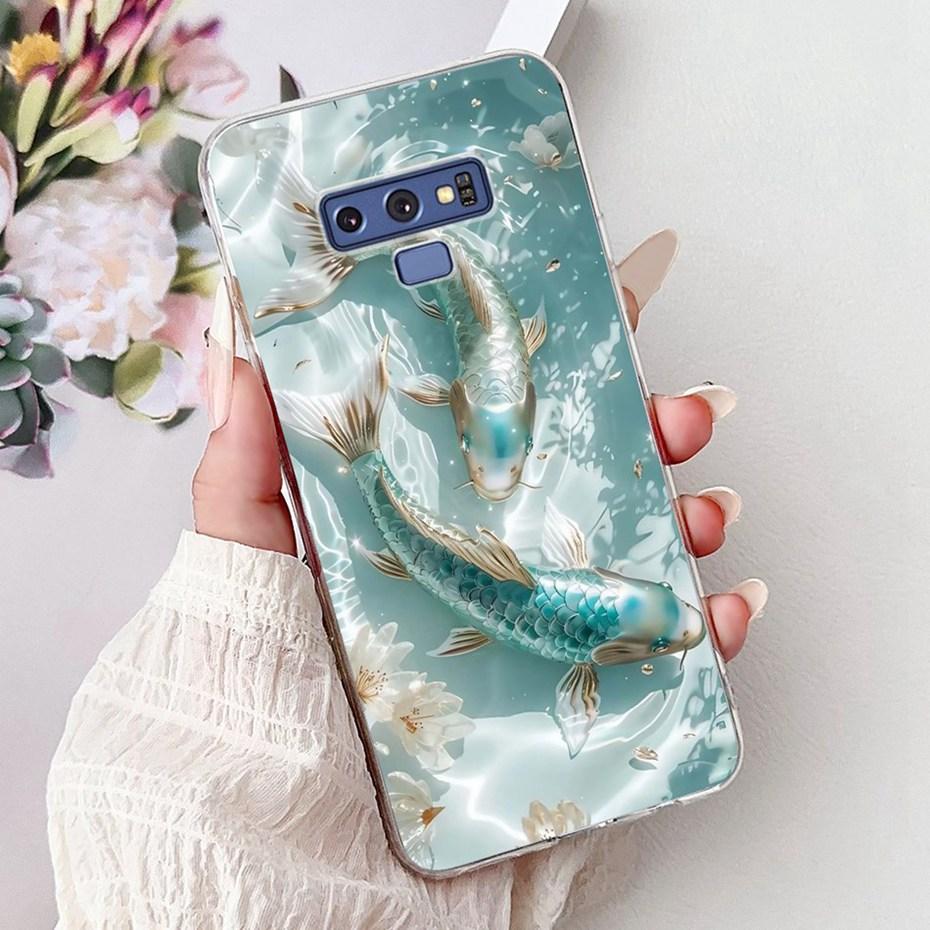 Fashion Painting Case For Samsung Galaxy Note9 Soft Silicone Phone Cases For Samsung Note 9 SM-N960F Covers Bumpers