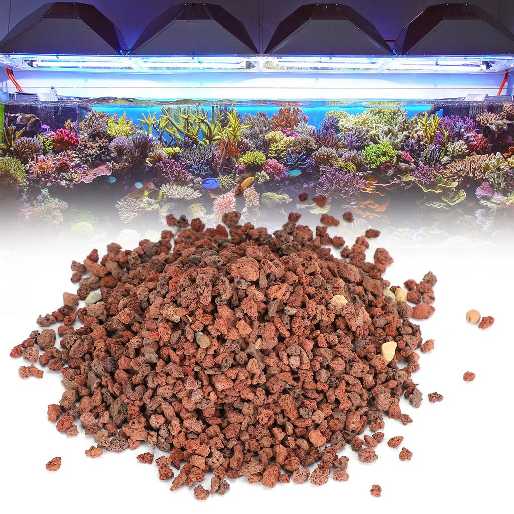 Aquarium Landscaping Gravel Volcanic Sand Fish Tanks Decoration Stone Pebbles Colorfast 1L
