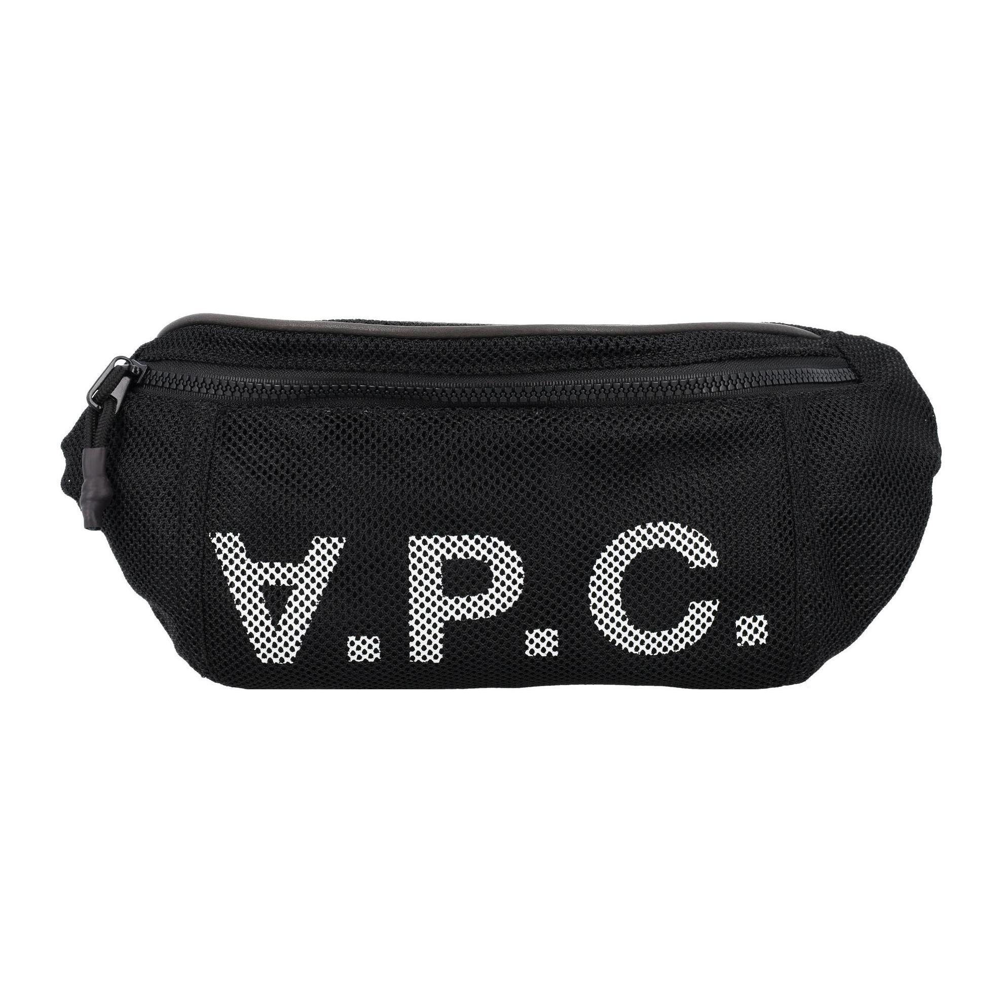 

A.P.C Сумка на пояс с принтом логотипа Регулируемый ремень Застежка-молния Мужская поясная сумка Черный H62210PSAEULZZ Basic Set (Bag+Dust Bag)