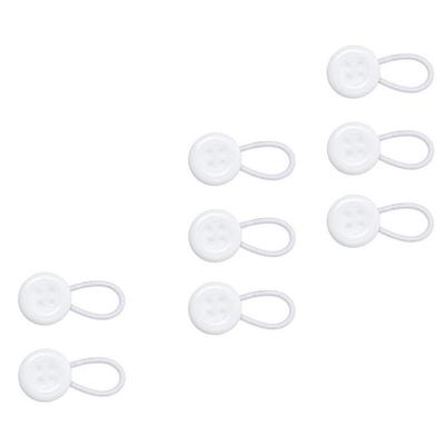 8Pcs Metal Collar Button Extender Elastic Neck Extender Shirts Button Expanders Lengthen Buckle Flexible