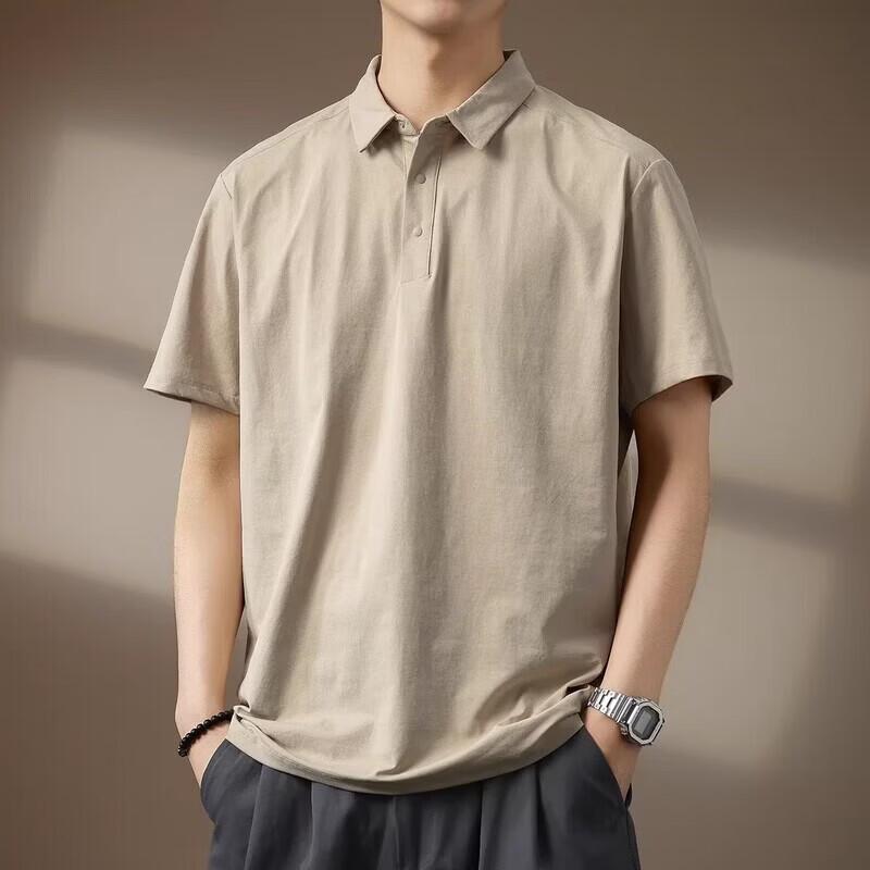 Men s Summer Ice Silk Quick-Dry Cooling Polo Shirt XL