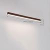 Wood LED Ceiling Lamp Linear Flush Mount Ceiling Light Fixture Long Strip Dimmable Ceiling Light Farmhouse Ceiling Light for Hallway Balcony Entryway