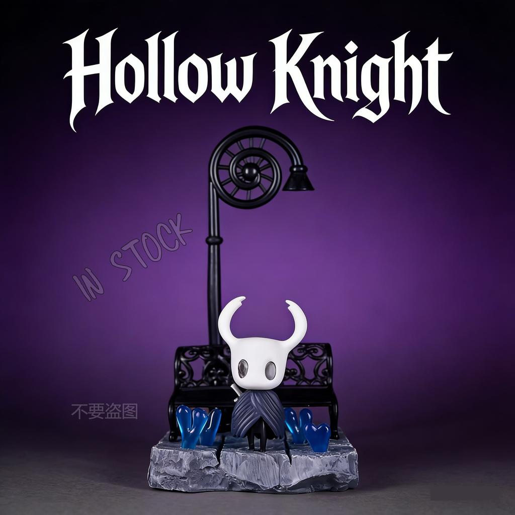 Game Peripheral Hollow Knight Pure Container Gk Little Knight Street Lamp Scene Model Handmade Desktop Ornament Boy'S Toy Gifts