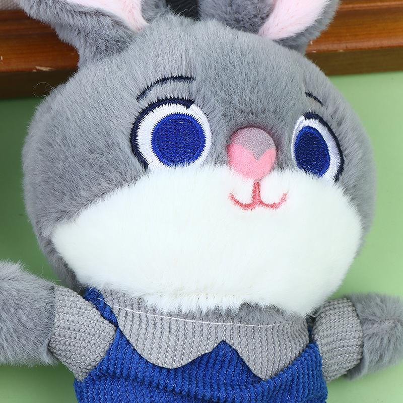 Cute Cartoon Animal Plush Pendant Doll Toy Stuffed Keychain Backpack Bag Ornaments Cute Fox Rabbit Kids Christmas Gifts