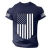 Men's Independence Day Printed Short Sleeve T-Shirt - Casual Fashion Top for Summer