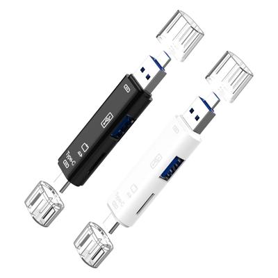 5 In 1 Multifunction USB Type C Memory Card Reader Replacement for Computer Dock Type C Adapter Mobile Device