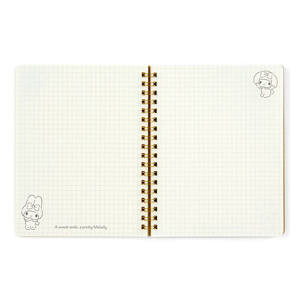 Sanrio My Melody Ring Calm Color Stationery 14 x x 502863 Notebook, Series, Character, 1.5 18.2 cm,