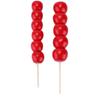 2Pcs SugarCoated Haws Plastic Vivid Miniature EcoFriendly Dollhouse Food Candied Haws for Kitchen