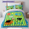 Goodnight Moon Pattern Bedding,Quilt Set Quilt Cover Pillowcase Home Birthday Gift (1 * duvet cover + 2 * pillowcase, without core)