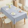 Waterproof PVC Tablecloth Oil Resistant Washable Table Pad Decorative Dining Table Cover for Home Trendy Ins Style Home Decor