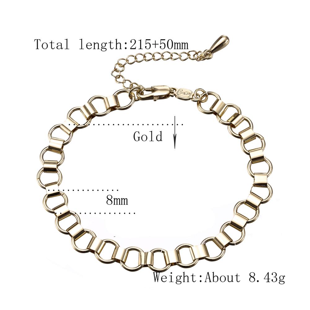 Women Fashion Stylish Elegant Hollow Out Bracelets Concise Hand Chain Jewelry