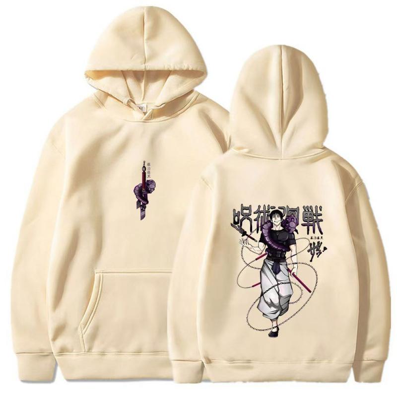 Jujutsu Kaisen Fushiguro Toji Hoodies Print Sweatshirt Hip Hop Casual Unisex Autumn Winter Fleece Streetwear Tops