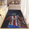Sports Area Rug, Antoine Griezmann Atletico Madrid Plus500 Red White Dark Poster, Fan Cave Decor, Non-Slip Mat