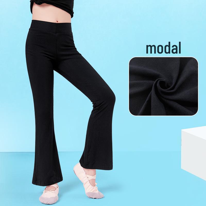 

Женские танцевальные брюки клеш облегающего кроя для джаза и латиноамериканских танцев 140cm (height reference 130-140cm)