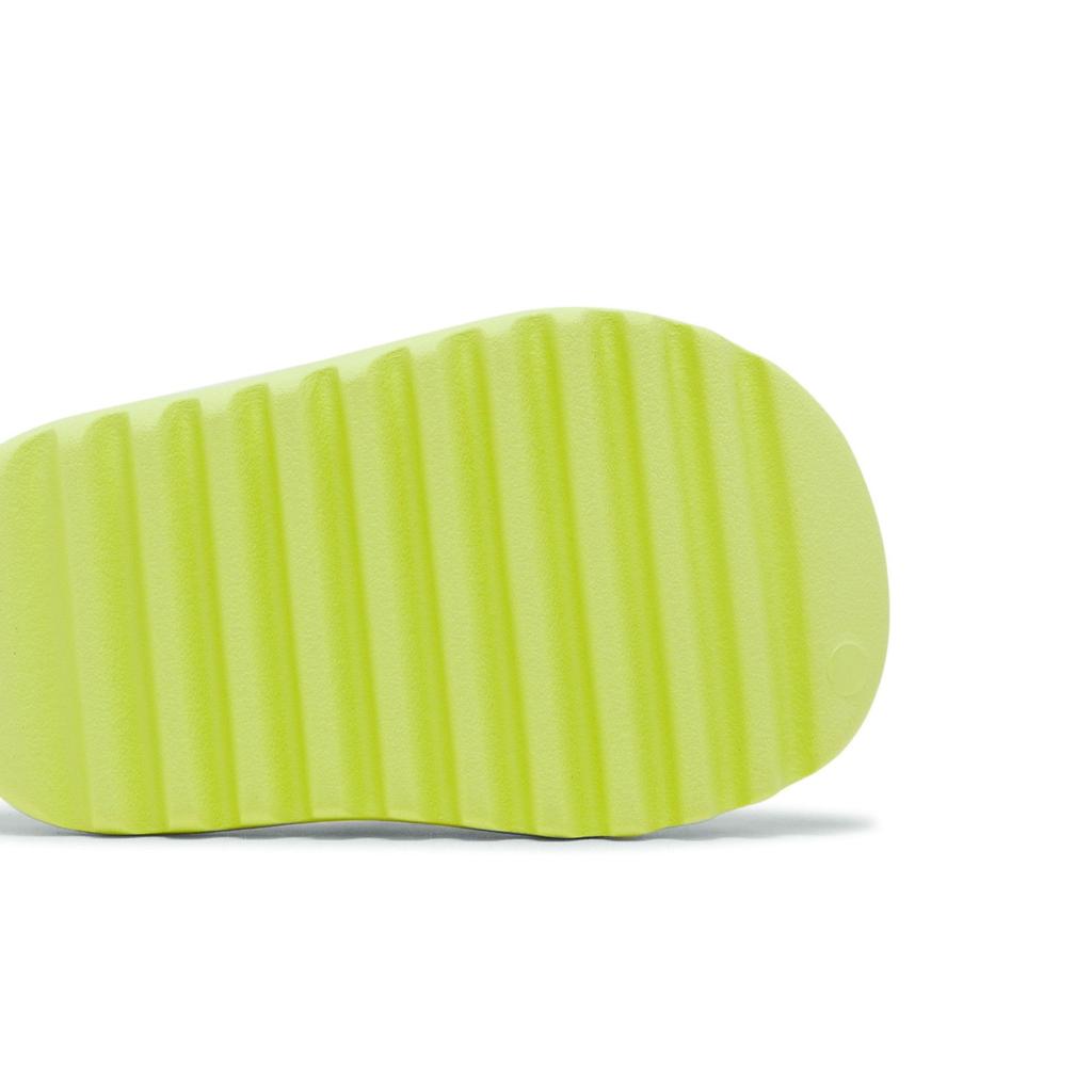 adidas Yeezy Slides Kids 'Glow Green' 2022 (Unisex) Glow Green / Glow Green / Glow Green Kids' Home Slippers HQ4116