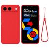 For TECNO Spark 40 5G Liquid Silicone Case Phone Back Cover with Hand Strap