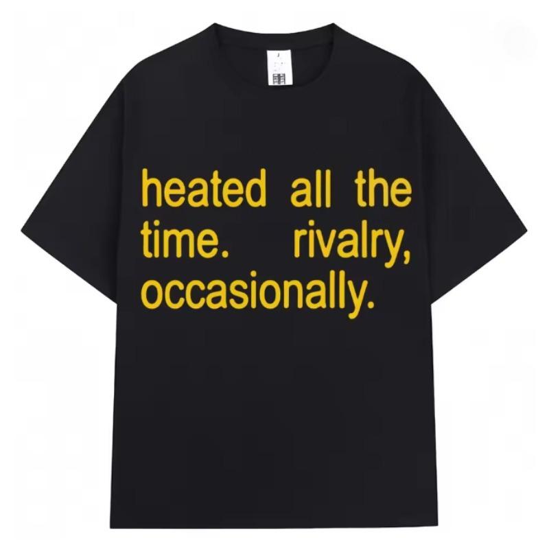 

Heated Rivalry Heated All The Time Graphic T Shirts Unisex Women Fashion Popular Tshirt Cozy Casual Short Sleeve S
