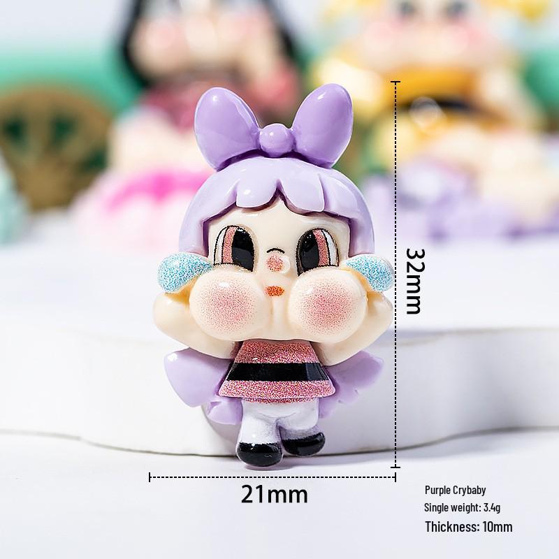 Crying Baby Resin Accessories: Cartoon Cream Glue Phone Case Patches, Kids' Hair Accessories, Fridge Magnets & Decoration Materials