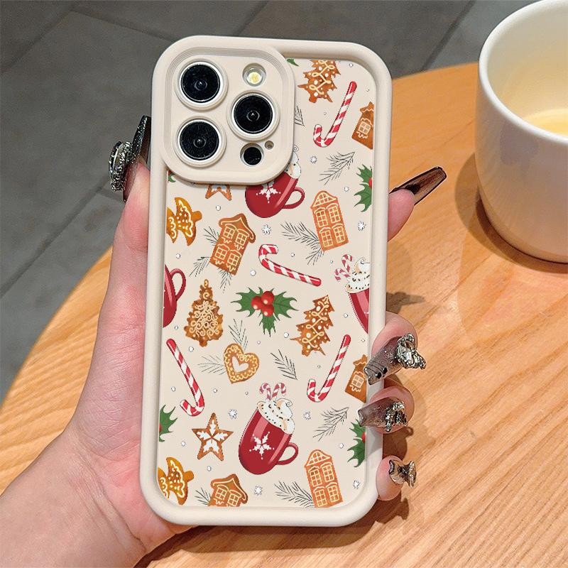 

Чехол с графическим принтом «Рождественская елка» для iPhone 16 15 14 11 13 12 Pro Max, чехол для iPhone 16E 7 8 Plus SE2, зимний противоударный мягкий чехол для телефона iPhone 12