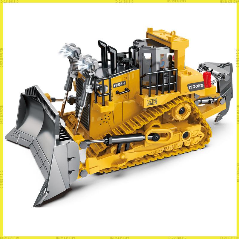 Remote Control Excavator Dump Truck 2.4G Rc Model Car Plaything Professional Alloy Plastic Simulation Construction Vehicle For Kids