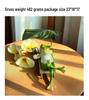 Frosch Liegestuhl Ornament: Entspannte Deko für Schreibtisch, Wohnzimmer, Balkon & Gärten