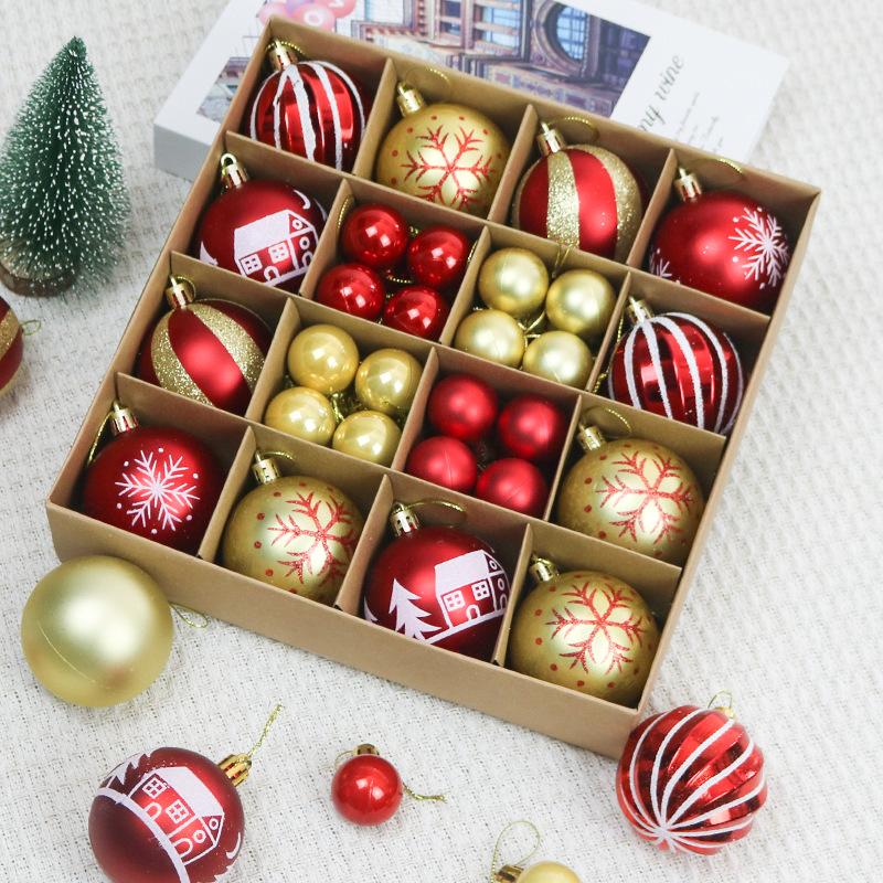 Xmas Tree Party Decorations Plastic Christmas Tree Hanging Pendants Ball Decorations Christmas Ball Ornaments