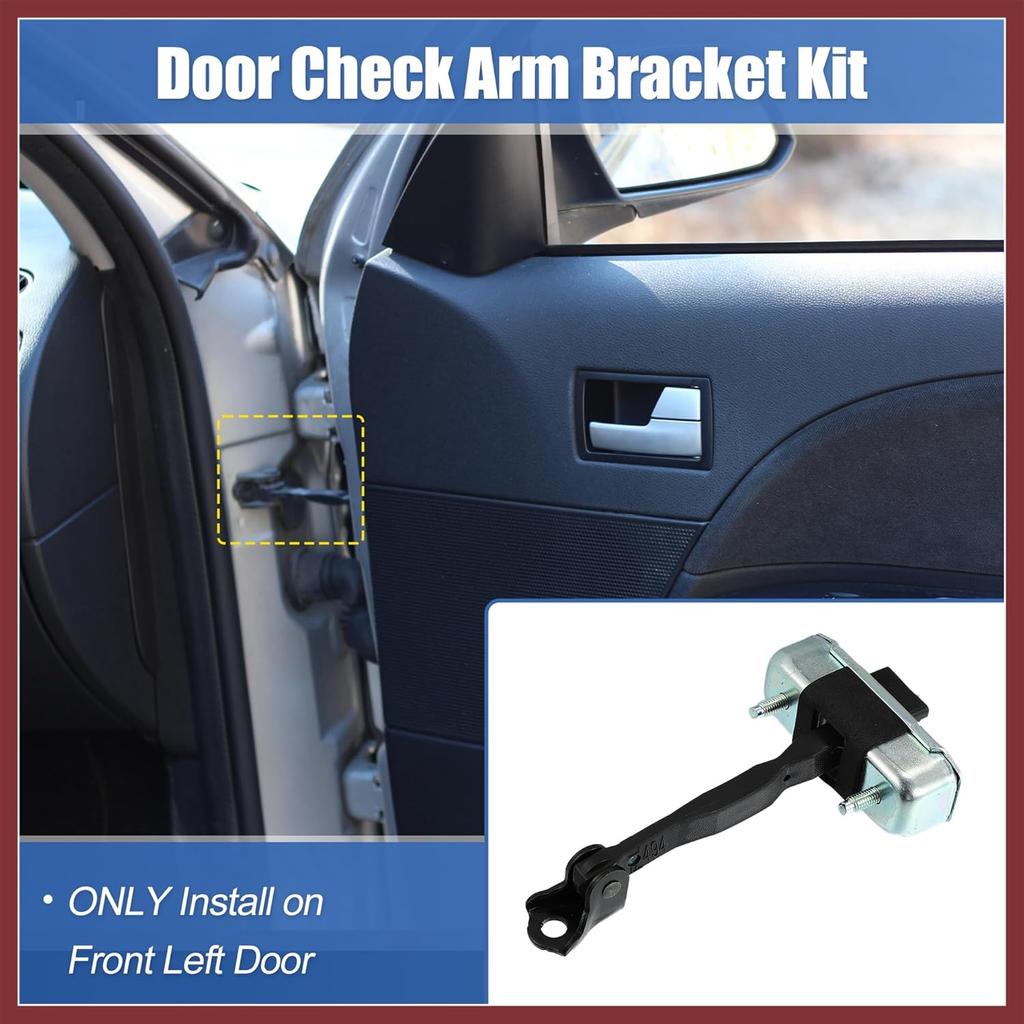 Front Left Door Check Bracket Stop Strap 68620-AE011 for Toyota Sienna 2004-2010 Car Door Check Arm Assembly LH Driver Side Door Check Strap Stopper