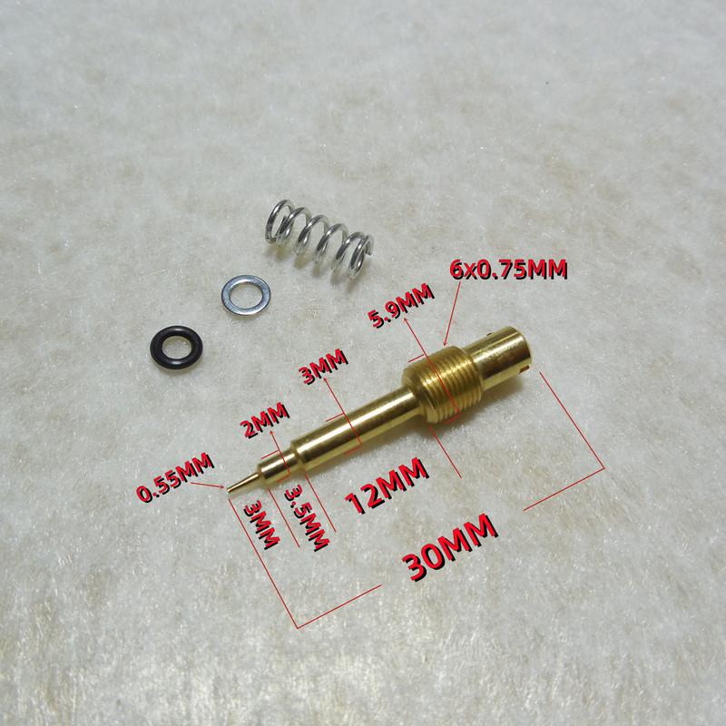 For Taiwan KT CVK26 With Acceleration Pump Carburetor Repair Kit Include Diaphragm Plunger Assembly With 5MM Thread Main Jet