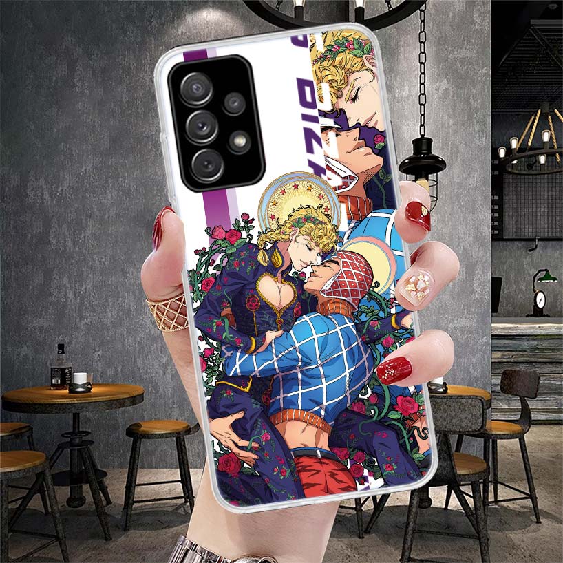 JoJo Bizarre Adventure Anime Phone Case For Samsung Galaxy A12 A22 A32 A52 A72 A02S A51 A50S A71 A70 A31 A20S Note 20 Ultra S10