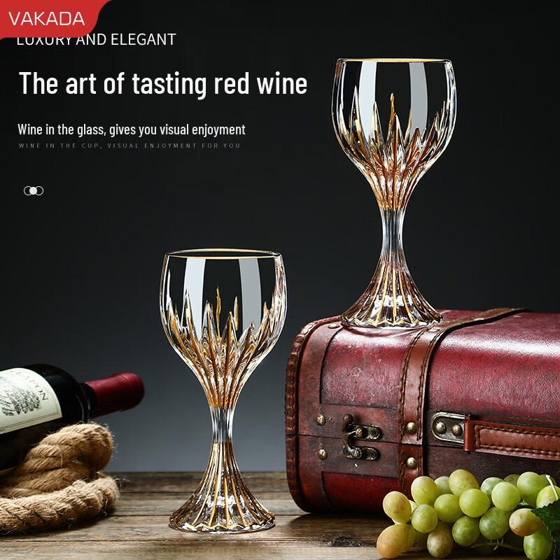 VAKADA Glass Stemmed Wine and Cocktail Glasses