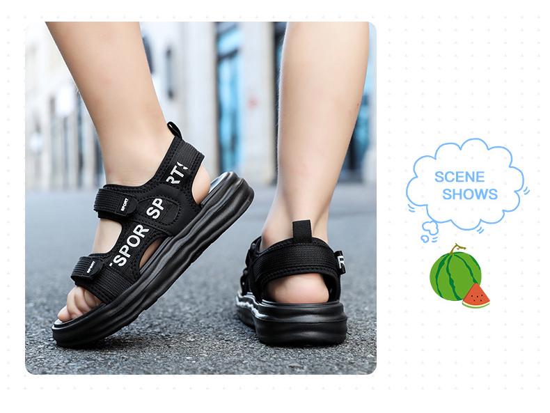 Cool Soft Sole Outdoor Boys' Sandals - Summer Versatile & Simple Style for Primary School Students