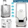 Travel Transparent Luggage Cover Waterproof And Dustproof Pvc Wear Resistant Fits 20-30 Inch Suitcases