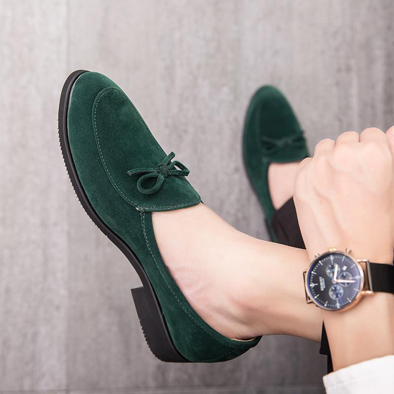 Suede Leather Men Shoes Retro Tassel Casual Mens Loafers Moccasins Breathable Slip On Man Dress Shoes Designer Flats Size 38-47