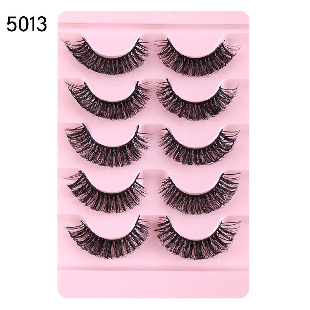 Reusable Fairy Fluffy Faux Mink Lashes False Eyelashes Fake Eyelashes Russian Strip Lashes