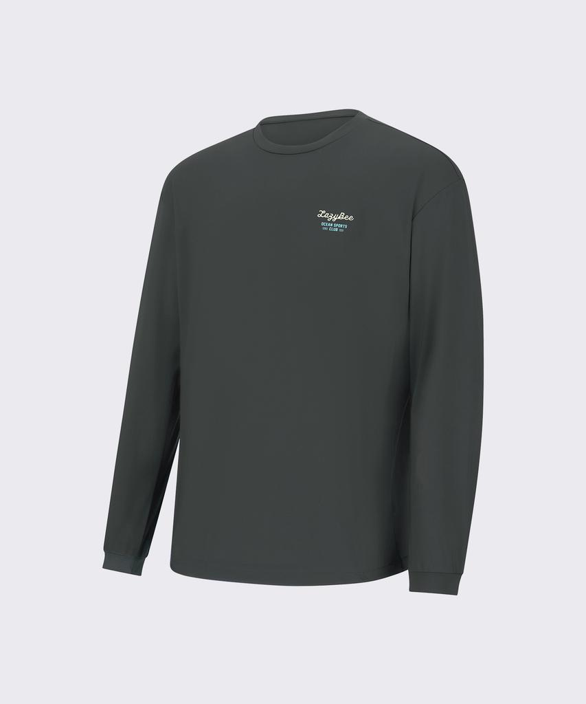 Leijibi Airfresh String Top Oversized M Long Sleeve Rash Guard Dark Gray